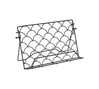 Premier Housewares Small Cookbook Stand, Matte Black Finish, Metal Wire