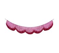 Scalloped Fringe Backdrop for Glittering Birthday Parties Glittering Decoration Photo Booth Backdrop PET Party Deck Border Wreath Standard