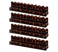 Scalloped Mahjon Racks with Pushers | 4 Pieces Non-slip Stand with Magnetic Pushers,Acrylic Mahjon Racks - for Holiday Game Travel Table Party Summer Outdoor Activities Desk Drinking