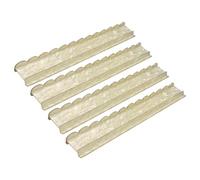 Scalloped Mahjong Racks with Magnetic Pushers,Acrylic Scalloped - American Mah Jongg Tile Racks - for Women Men Retirees Beginners Home Game Night Gatherings Clubs Travel Vacation Holiday Parties