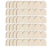 Scalloped Trim - 24-Piece Unfinished Wooden Edge DIY Panels, DIY Creative Kit, Fan-Shaped Decorative Wood Molding for Home Cabinet Wall Shelf Window Door Arts Crafts Holiday Seasonal Projects