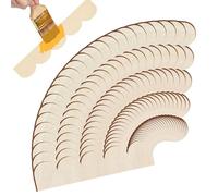 Scalloped Wood Finishes - 24 Piece Unfinished Edges DIY Panel Set, Decorative Strips for Wood Edges, Craft Supplies, Finishing Panels