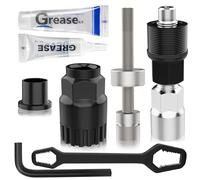 Scalnuvyyh Crank Removal Tool and Bottom Bracket Removal Tool, Bicycle Crank Puller Bike Crank Extractor Puller Tool Set for 16 mm Wrench Bottom Bracket Tool Compatible with (Shimano/ISIS/Octalink)
