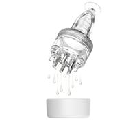 Scalp Applicator Comb,Hair Oil Applicator Brush,Medicine Essential Serum Liquid Massager for Hair Growth, Follicle Care Treat Loss Thinning (Transparent)