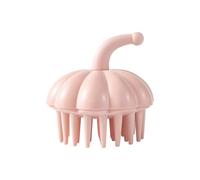 Scalp Brush, Scrubbing Comb, Soft Bristles, Head Cleaner for Bathroom, Pumpkin Design, Easy to Clean, Soft Wash Accessories, Shower Comb for Home and Travel, 6.8 x 7 cm