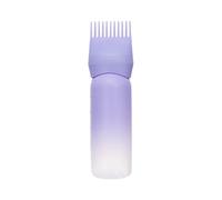 Scalp Comb Oil Applicator Bottle - 6oz Graduated Shampoo Container | Professional Color & Hair Tool, Measuring Pe