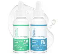scalp delivery Hair Growth Serum with Peptides and Stem Cells for Scalp, Pack am and Pm - Hair Growth Products for Men and Women