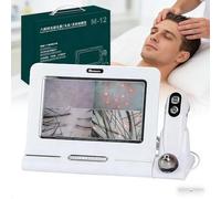 Scalp Hair Analyzer with Memory Storage 11" HD Screen 50X/200X Handle Probe Microscope for Head Spa Client Consultations
