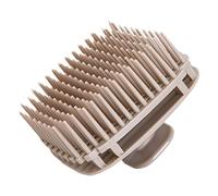 Scalp Massage Brush - 3.07 Inch Hair Massage Brush, Shampoo Tool with Square Head, Gentle TPE Bristles with Ergonomic Handle, Cleaning Device for Supporting Men, Women, Children
