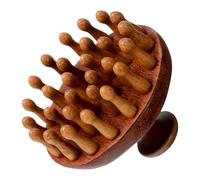 Scalp Massage Brush Wood, Premium Head Massage Brush Scalp Body Massager Tool, Gua Sha Shampoo Brushes for Woman Men Wet and Dry Scalps Care