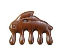 Scalp Massage Comb Manual Portable Wooden Wide Tooth