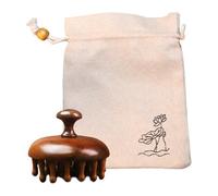 Scalp Massage Straight Wooden Comb, Natural Sandalwood, Natural Scalp Care for Body Massage, Meridians, Scraping the Massage Comb, Multiple Functions, Wonderful Gift