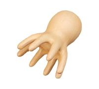 Scalp Massage Tool - 18x9cm Polished Timber Brown, Traditional Point Pressure Device, Flexible Wooden Tentacle Structure, Rhythmic Motion Applicator | Stress Reduction Gear F