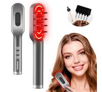 Scalp Massager Brush, RRZIOM Red Light Hair Comb for Alopecia & Growth, for Head Relaxation, Scalp Massager with Oil Applicator, Portable Brush