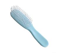Scalp Massager Comb Dual-Level Teeth for Hair Growth and Volume - Anti-Static Dry Shampoo for Thick Curly Hair Deep Cleaning 15.5cm(Blue)