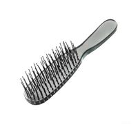 Scalp Massager Comb Dual-Level Teeth for Hair Growth and Volume - Anti-Static Dry Shampoo for Thick Curly Hair Deep Cleaning 15.5cm(Transparent Gray)