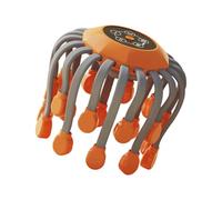 Scalp Massager Electric, Rechargeable Head Massage Device with 20 Vibration Points and Soothing Music Function, 360 Degree Relaxation Tool for Stress Reliever Fatigue and Sleep Aid for Adults