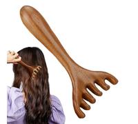 Scalp Massager | Meridian Comb | Six-Claw Massage Comb | Gold Silk SandalComb | Women Wide Tooth Combs Scalp Massager Massage Comb Scalp Stimulator for Hair Growth