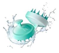 Scalp Massager with Super Soft Silicone Brush for Hair Growth and Exfoliating Scalp, Ideal Scalp Massager Hair Growth Tool and Scalp Brush for Stimulating Hair and Cleansing by FUL (Turquoise)