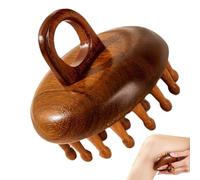 Scalp Massager Wood Comb - Natural Sandalwood Comb,Natural Brush 28-Tooth for Hair Care, Portable Body Massage Tool
