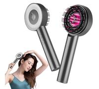 Scalp Massaging Brush, 1500mAh Portable Head Massager Scalp for Hair Growth, 8 Fluid-conducting Heads, 72 Round Head Combs, 3 Massage Modes for Home Scalp Massaging Relaxation (Gray)