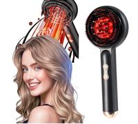 Scalp Massaging Brush, 3 in 1 Electric Scalp Massager with Red Light Therapy, Hair Oil Applicator, 3 Modes, Cordless Portable Shiatsu Head Care Vibration Massage Comb for Hair Growth, Head Relaxation