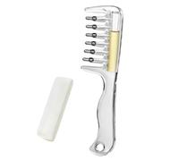 Scalp Oil Applicator - Portable Transparent Hair Oil Dye Applicator | PC Silicone & Stainless Steel, 10ml Capacity, Transparent Design, Leak-Proof Cap, Scalp Massager, 5.98 X 1.65 Inch Size