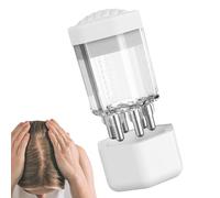 Scalp Oil Dispenser - Abs Fluid Container, Soft Applicator Tip | Lightweight Silicone Cap Bottle with Precise Rollerball, Oiling Brush for Hydrating Hair Roots, Enhancing Shine in Home Care Routines