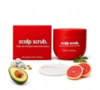 Scalp Scrub Psoriasis Red Jar,Rich in Grapefruit Extract,Dry Scalp, Gluten Free, Vegan