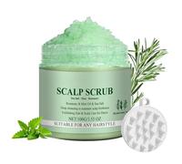 Scalp Scrub, Rosemary & Mint Scalp Exfoliator with Massager, Scalp Cleanser for Hair Growth & Detox, Scalp Treatment for Oily & Dry Scalp,Hair Scrub Shampoo for Deep Cleansing, Itchy & Dandruff Relief
