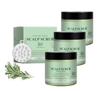 Scalp Scrub, Rosemary Oil Mint Scalp Exfoliator with Massager, Refreshing Dandruff & Build-Up, Deep Cleansing Nourishing Oil Controlling, Scalp Treatment for Oily & Dry Scalp (3)