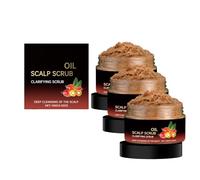 Scalp Scrub, Rosemary Scalp Exfoliator Scrub Shampoo, 2-in-1 Clarifying Hair Shampoos Scalp Exfoliator with Batana Oils, Rosemary Oil & Mint for Build Up, Dandruff, Oily Scalp & Thinning Hair