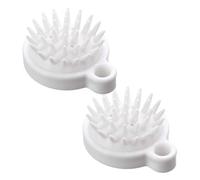 Scalp Scrubber - 2 Pieces Massage Comb Shower Scalp Massager Scalp Massager,Scalp Scrubber for Hair Growth, Horse Leather Massage Brush