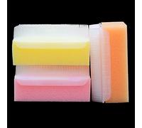 Scalp Scrubbie Baby Cradle Cap Brush Baby Bath Scrubber Sensory Brush and Sterile Bath Sponge Double Sided Brush (3 Packs)