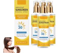Scalp Sunscreen, Hair Sun Protection Spray, Uv Hair Protector Spray, SPF30, Non-Greasy And Waterproof Formula, Prevents Fade And Dryness, Perfect For Beach, Hiking, Running (3PC)