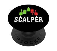 Scalper Candlestick Chart - Scalping Trading Strategy Lover PopSockets Adhesive PopGrip