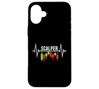 Scalper Heartbeat - Crypto Scalping Trading Pulse Line Case for iPhone 16 Plus