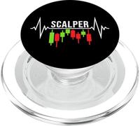Scalper Heartbeat - Crypto Scalping Trading Pulse Line PopSockets PopGrip for MagSafe