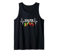 Scalper Heartbeat - Crypto Scalping Trading Pulse Line Tank Top