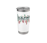 Scalping - Where Speed Meets Strategy Crypto Scalper Trader Stainless Steel Insulated Tumbler