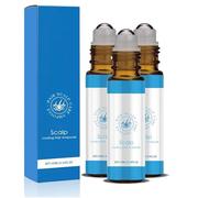 Scalpy Hair Revival, Scalpy Hair Growth Serum for Hairs Loss & Thinning, Scalp Cooling Hairs Roll-on Oil, Non-Greasy, Lightweight (3pcs)