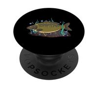 Scaly Mirror carp fishing angler gift fishing carp fish PopSockets Adhesive PopGrip