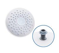 SCALZE Shower Head 19cm Round ABS Silicon Rubber Screwed Design Rainfall Top Shower Head For Rain Shower Cabin Room Roof Faucets Water Sprayers Shower Head And Hose