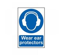 Scan Self-adhesive PVC Sign SCA0005 – Wear Ear Protectors – 200 x 300 mm