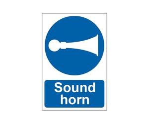 Scan 0250 Sound Horn - Pvc Sign 200 X 300Mm