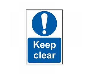 Scan 0253 Keep Clear - Pvc Sign 200 X 300Mm