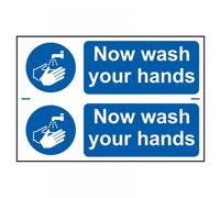 Scan Now Wash Your Hands - PVC 300 x 200mm SCA0404