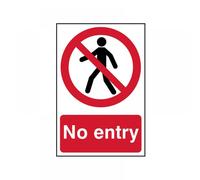 Scan 0600 No Entry - Pvc Sign 200 X 300Mm