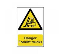 Scan 0954 Danger Forklift Trucks - Pvc Sign 200 X 300Mm