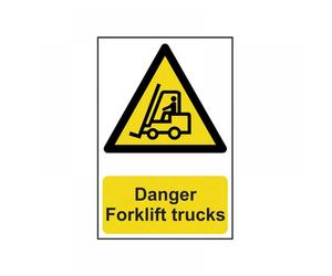 Scan 0954 Danger Forklift Trucks - Pvc Sign 200 X 300Mm